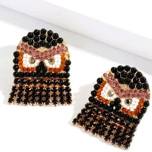 Like Pac-Mac Rhinestone Earrings